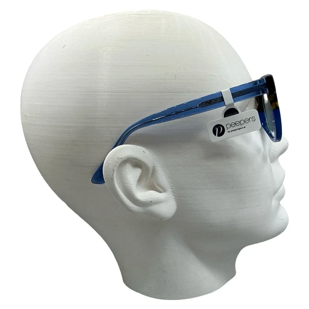 Peepers Showbiz Blue Light Reading Glasses +1.75 Peepfetti Tortoise Blue 3259175